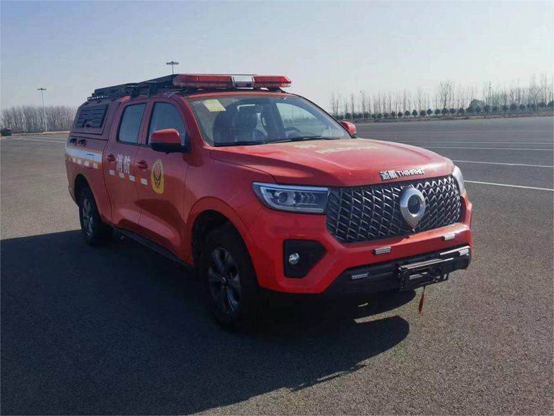 長城炮底盤細水霧前突救援消防車